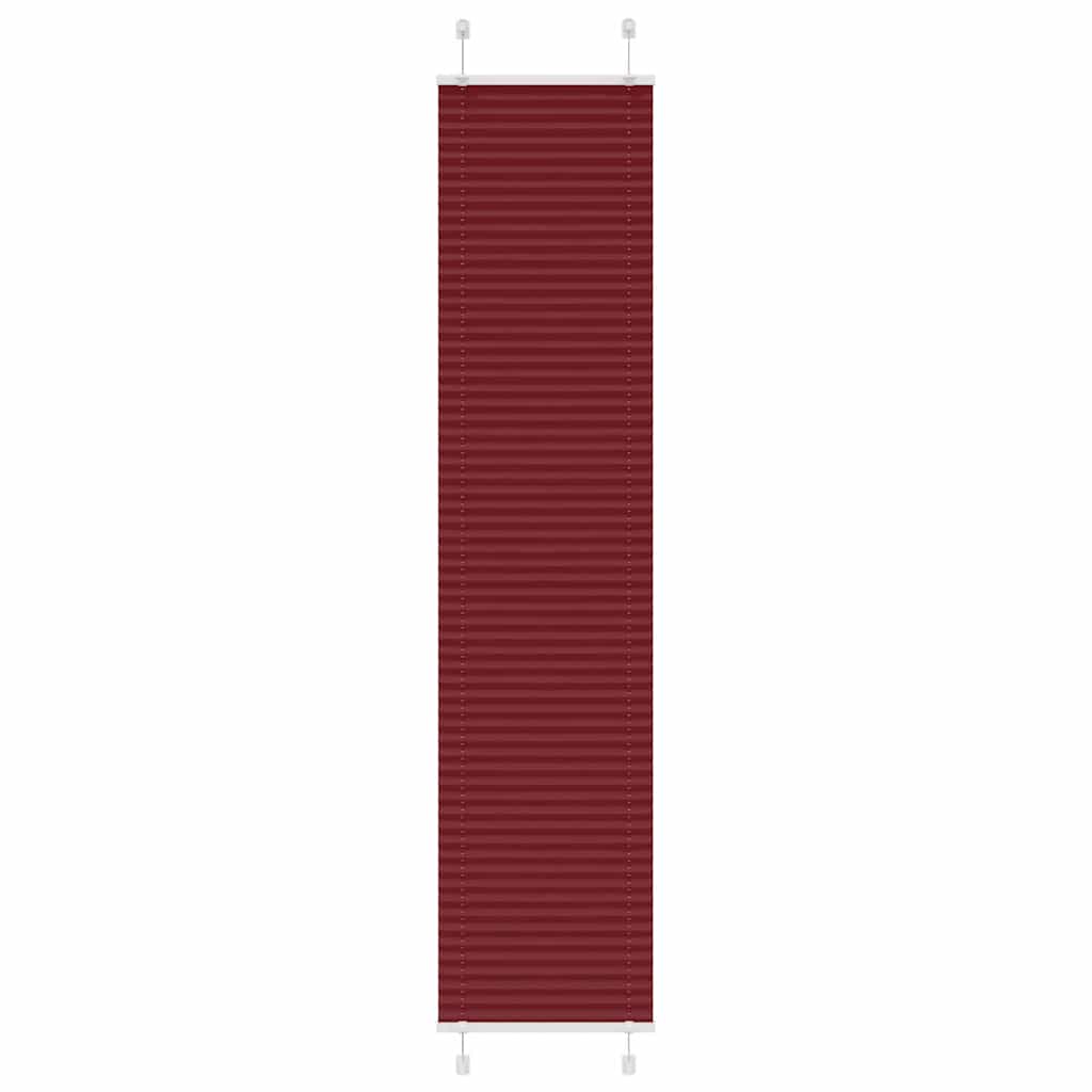 Plisirana zavjesa Bordo crvena 40x200 cm Širina tkanine 39,4 cm Poliester