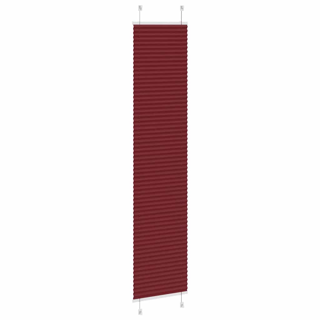 Plisirana zavjesa Bordo crvena 40x200 cm Širina tkanine 39,4 cm Poliester