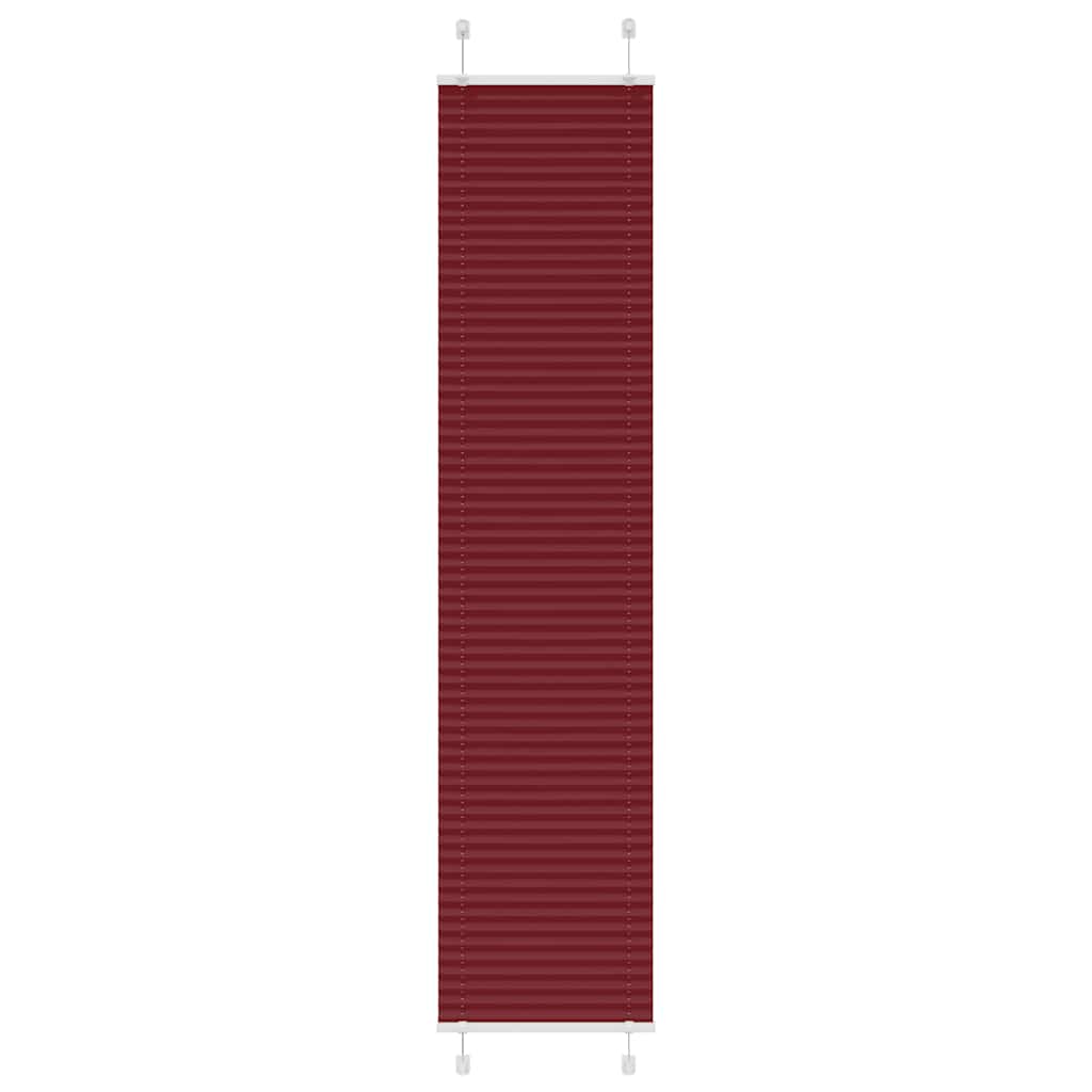 Plisirana zavjesa Bordo crvena 50x200 cm Širina tkanine 49,4 cm Poliester