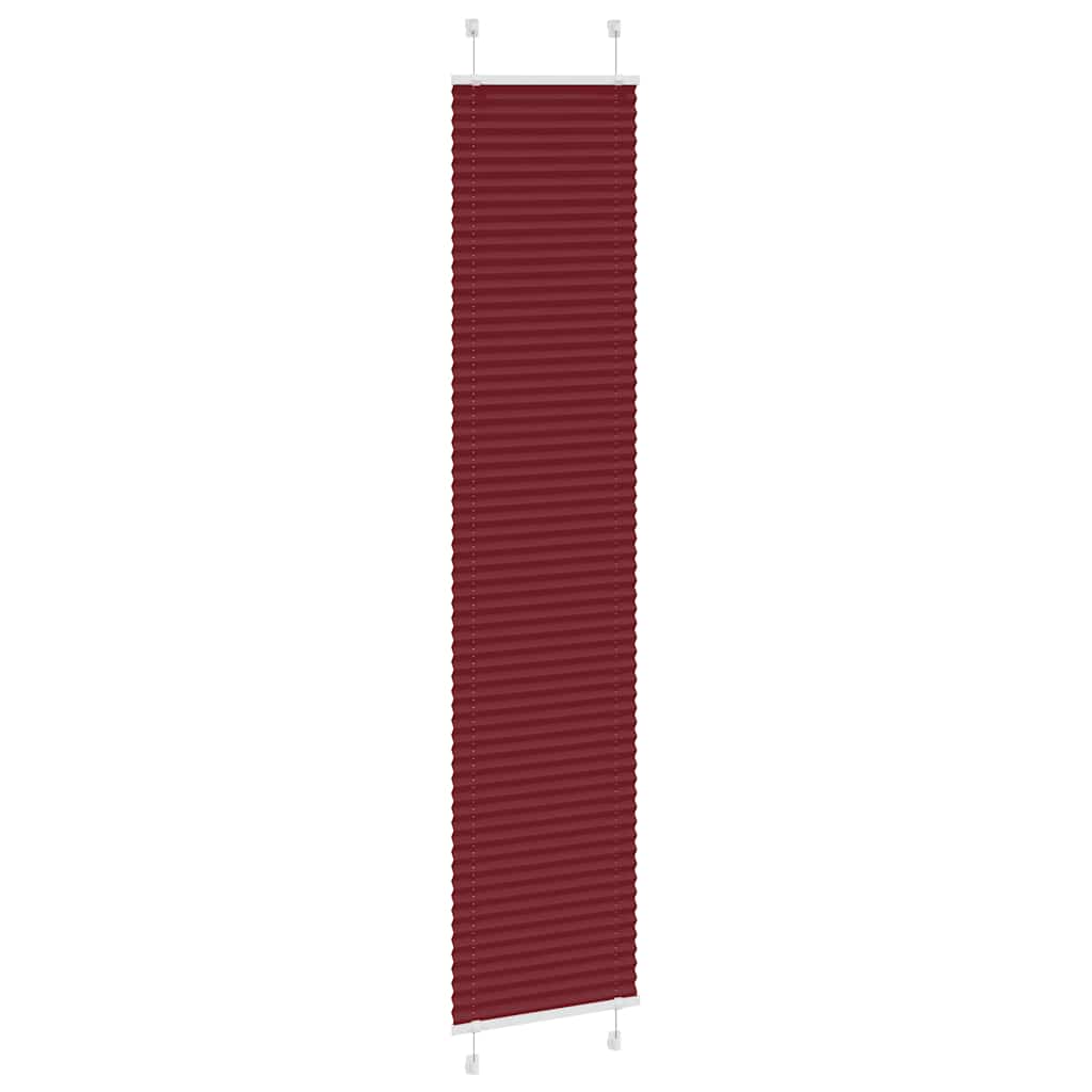 Plisirana zavjesa Bordo crvena 50x200 cm Širina tkanine 49,4 cm Poliester