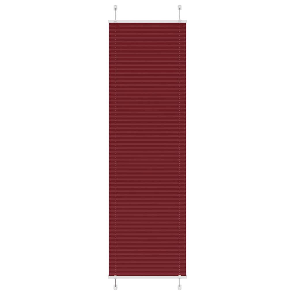 Plisirana zavjesa Bordo crvena 55x200 cm Širina tkanine 54,4 cm Poliester