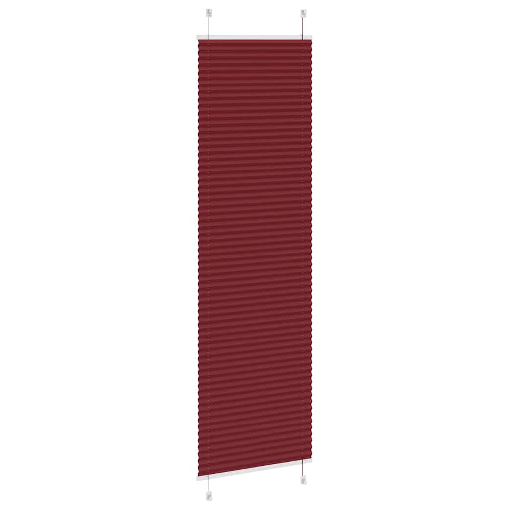 Plisirana zavjesa Bordo crvena 55x200 cm Širina tkanine 54,4 cm Poliester