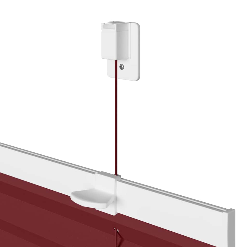 Plisirana zavjesa Bordo crvena 55x200 cm Širina tkanine 54,4 cm Poliester