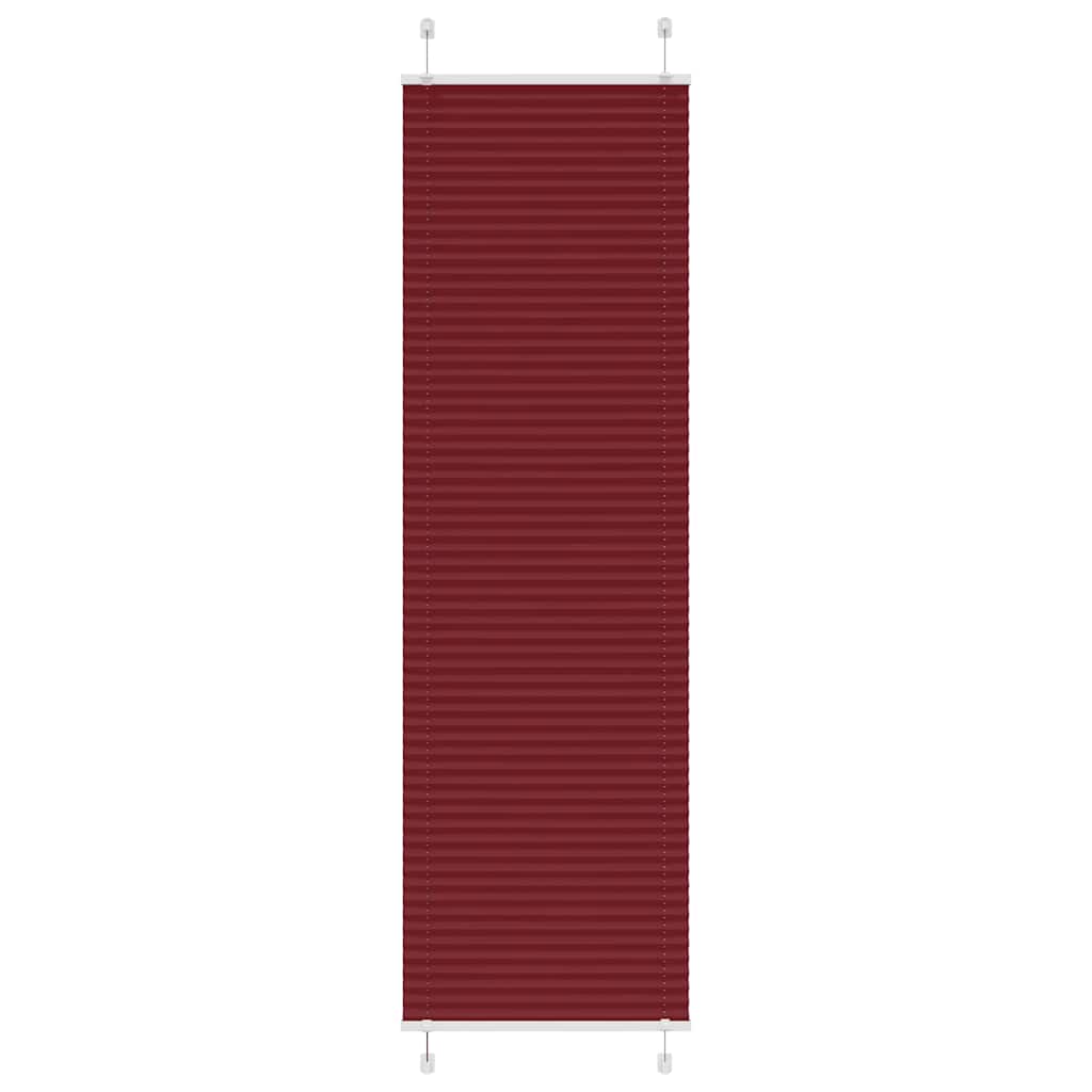 Plisirana zavjesa Bordo crvena 65x200 cm Širina tkanine 64,4 cm Poliester