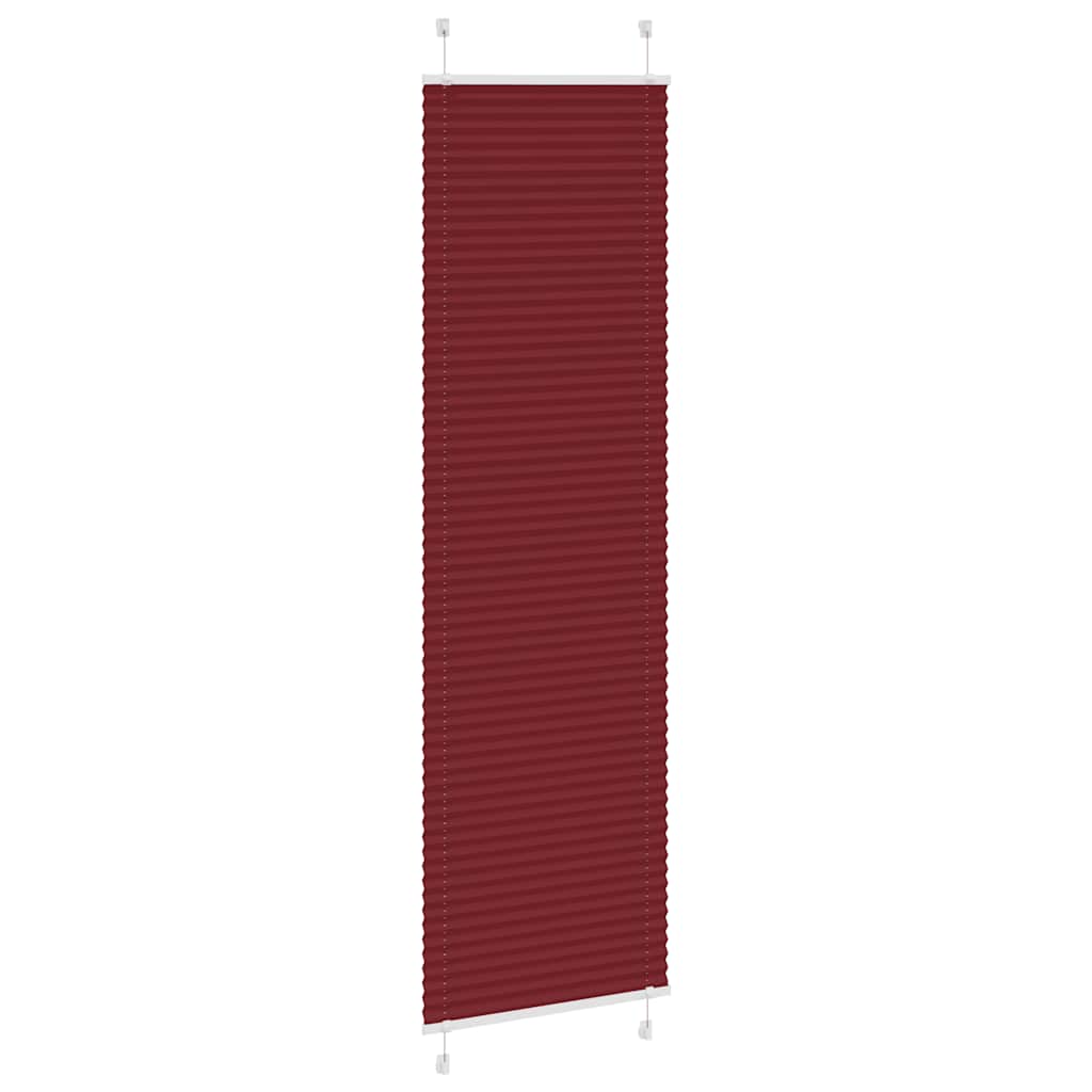 Plisirana zavjesa Bordo crvena 65x200 cm Širina tkanine 64,4 cm Poliester
