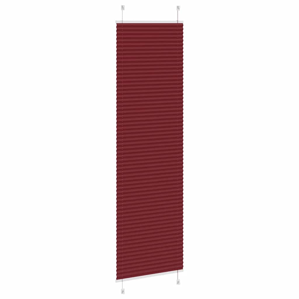 Plisirana zavjesa Bordo crvena 65x200 cm Širina tkanine 64,4 cm Poliester