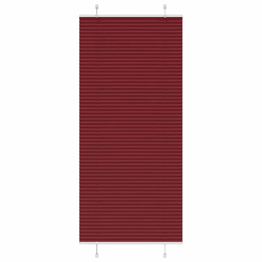 Plisirana zavjesa Bordo crvena 85x200 cm Širina tkanine 84,4 cm Poliester