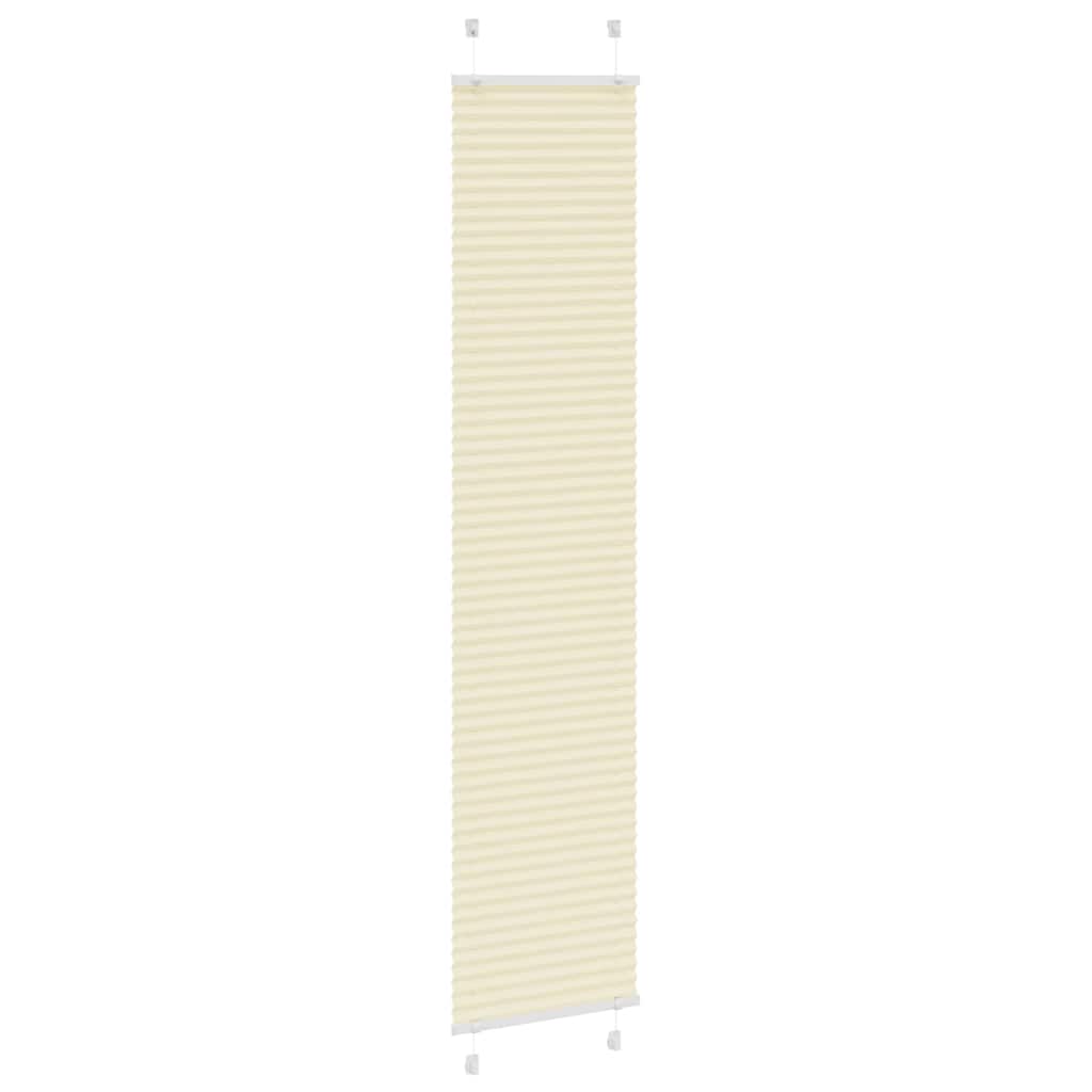 Plisirana zavjesa krem boje 50x200 cm Širina tkanine 49,4 cm Poliester