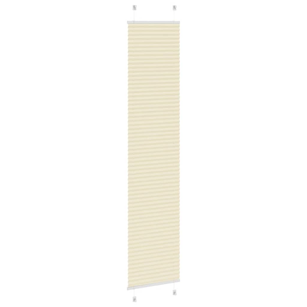 Plisirana zavjesa krem boje 50x200 cm Širina tkanine 49,4 cm Poliester