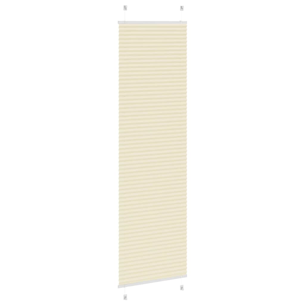 Plisirana zavjesa krem boje 60x200 cm Širina tkanine 59,4 cm Poliester