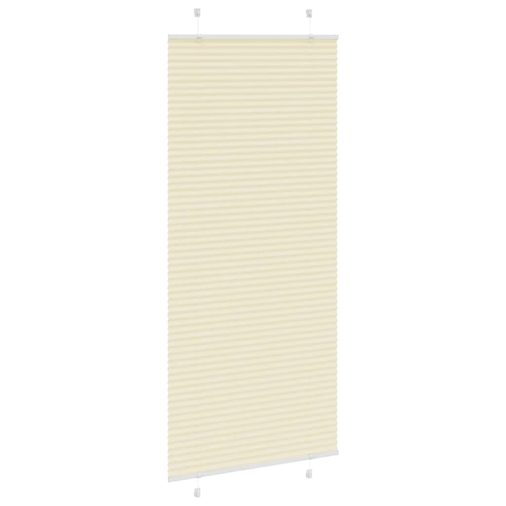 Plisirana zavjesa krem boje 100x200 cm Širina tkanine 99,4 cm Poliester