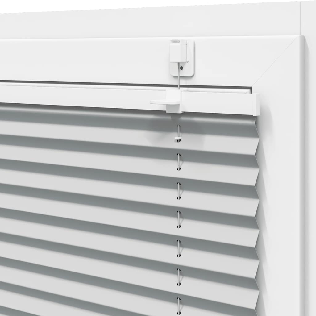 Plisirana roleta svijetlosiva 85x100 cm širina tkanine 84,4 cm
