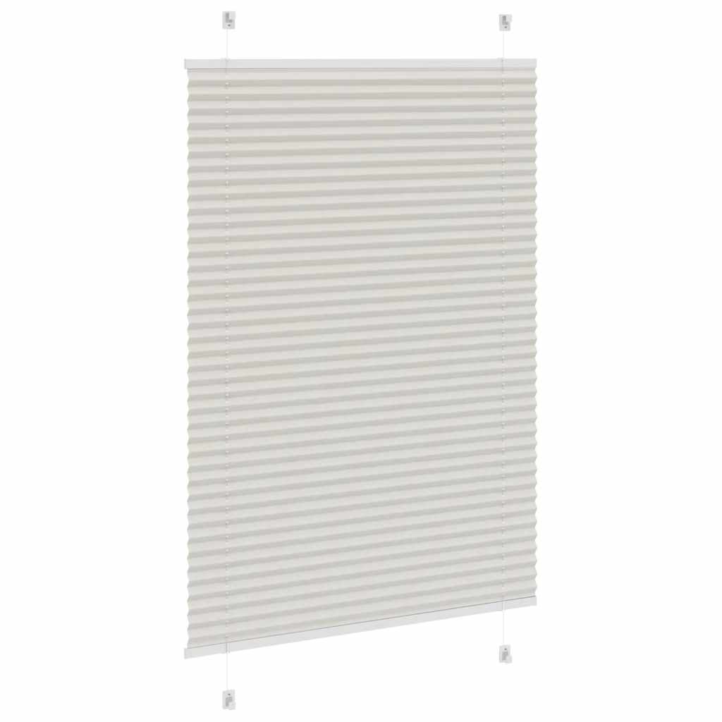 Plisirana roleta svijetlosiva 95x100 cm širina tkanine 94,4 cm