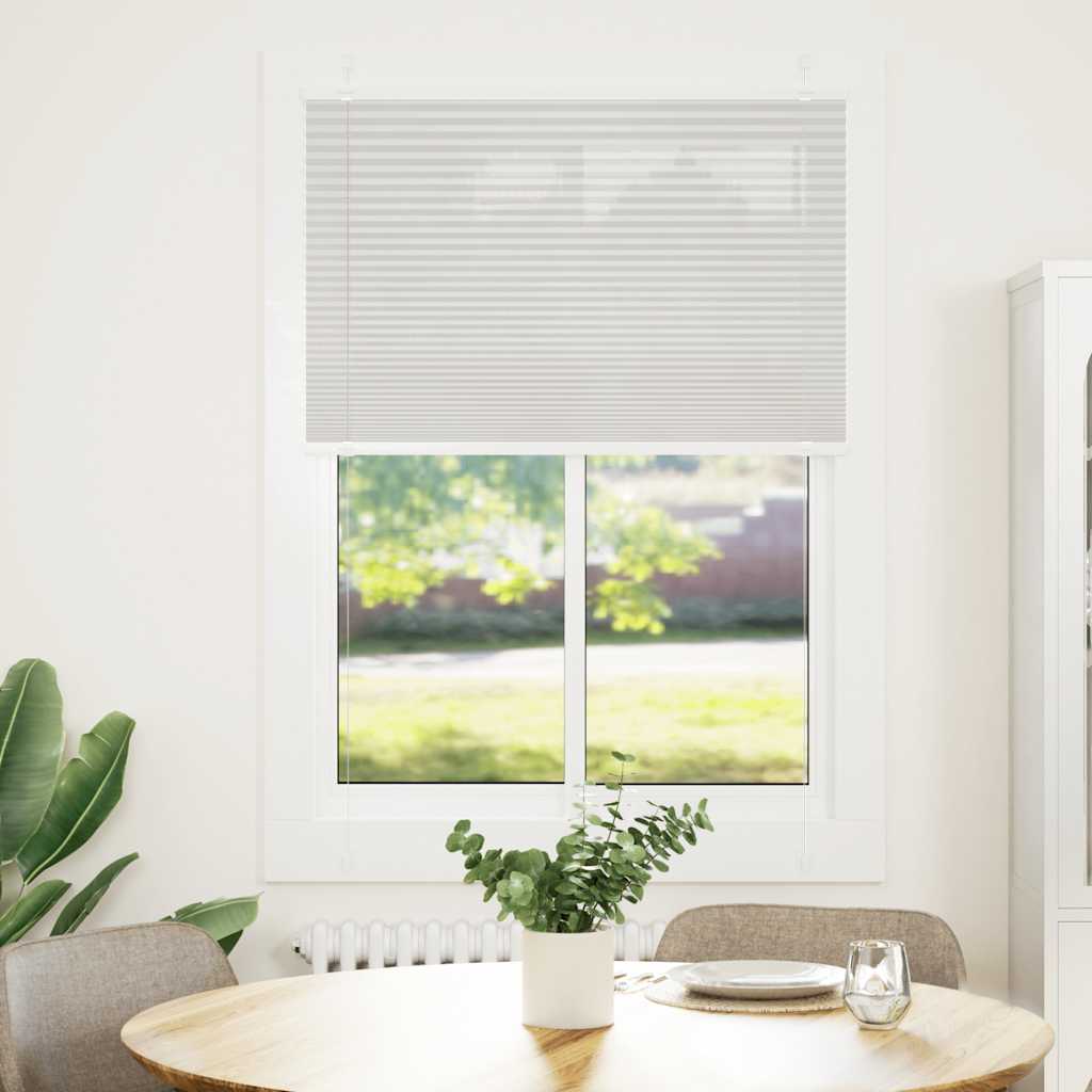 Plisirana roleta svijetlosiva 100x100 cm širina tkanine 99,4 cm