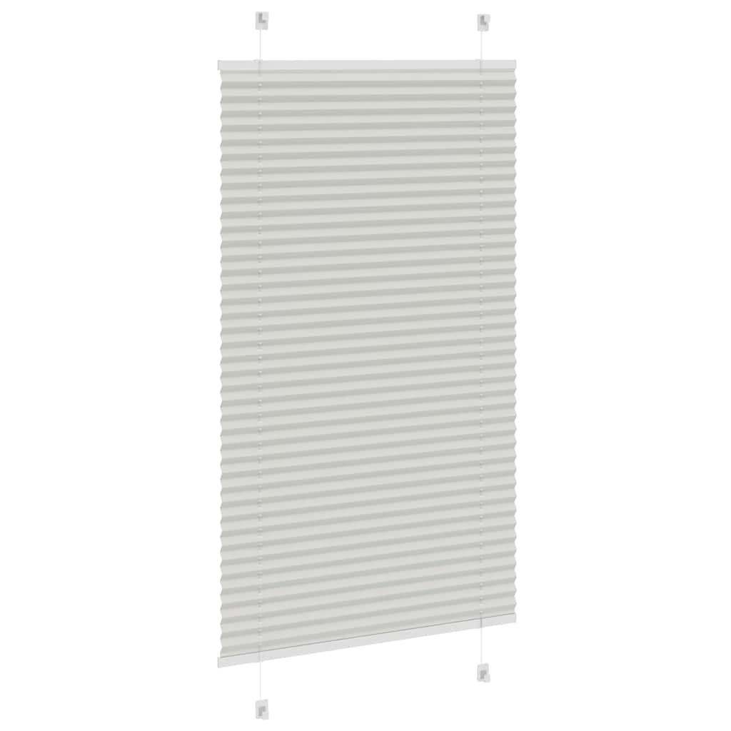 Plisirana roleta svijetlosiva 70x150 cm širina tkanine 69,4 cm