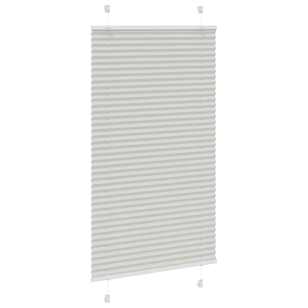Plisirana roleta svijetlosiva 75x150 cm širina tkanine 74,4 cm