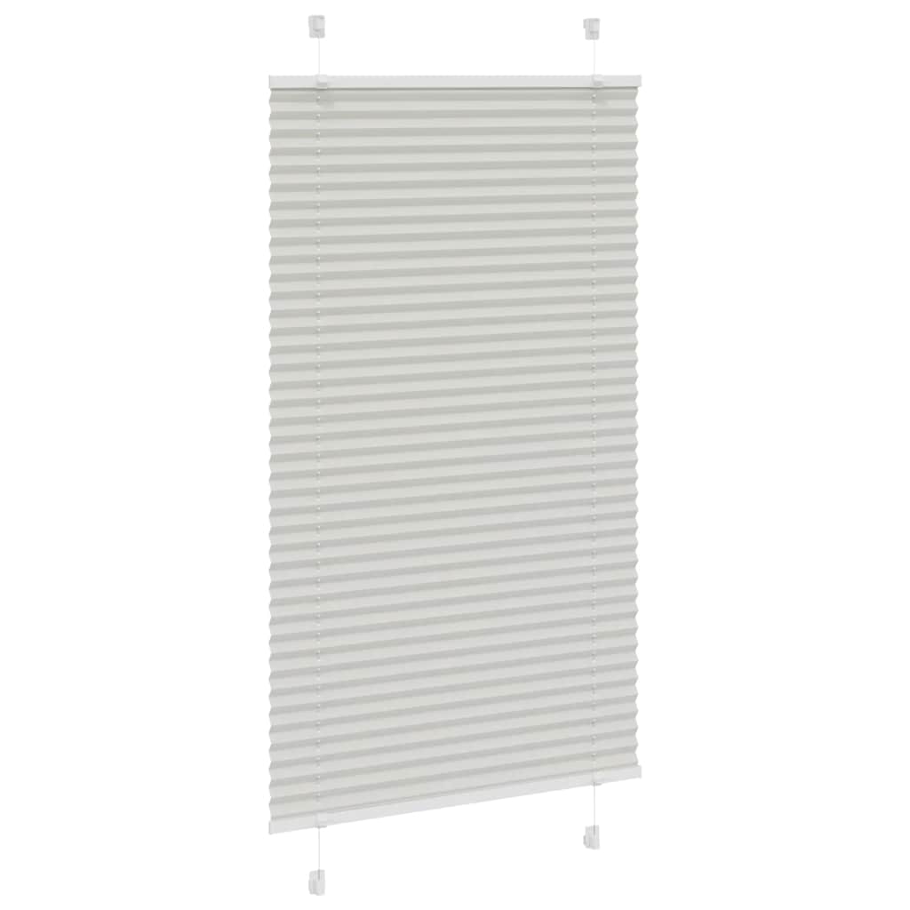 Plisirana roleta svijetlosiva 80x150 cm širina tkanine 79,4 cm