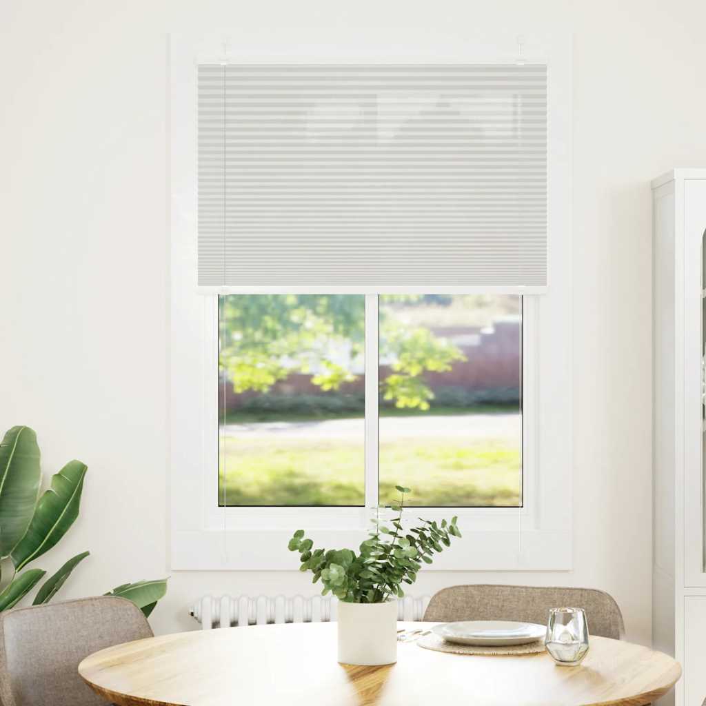 Plisirana roleta svijetlosiva 90x150 cm širina tkanine 89,4 cm