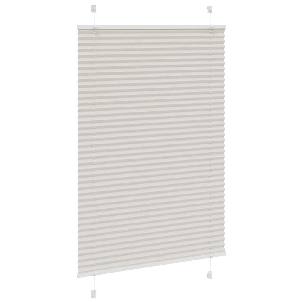 Plisirana roleta svijetlosiva 100x150 cm širina tkanine 99,4 cm