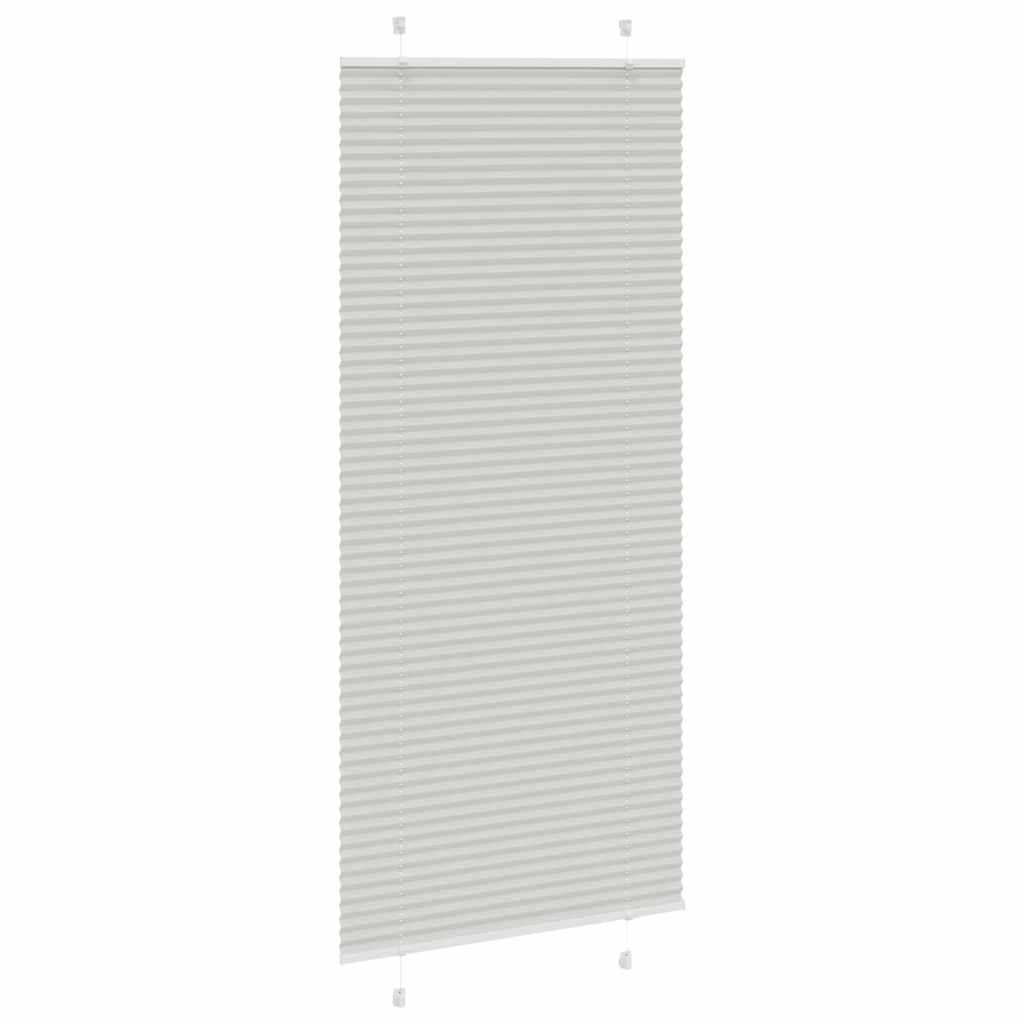 Plisirana roleta svijetlosiva 85x200 cm širina tkanine 84,4 cm