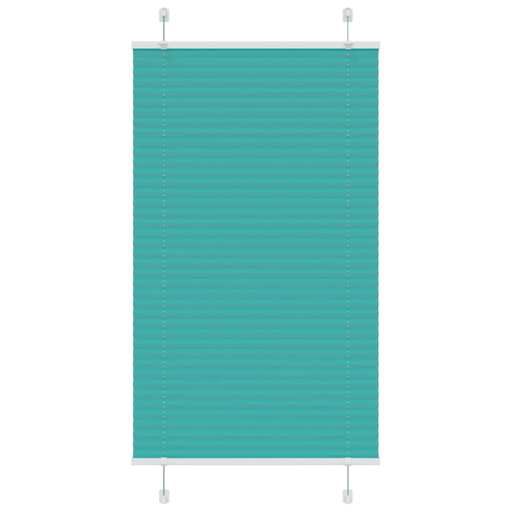 Plisirana zavjesa Petrolej zelena 80x100 cm Širina tkanine 79,4 cm Poliester