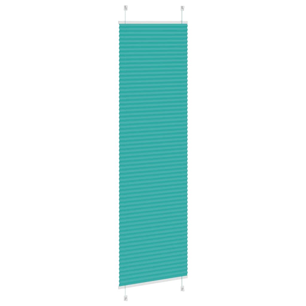 Plisirana zavjesa petrolej zelena 55x200 cm Širina tkanine 54,4 cm Poliester
