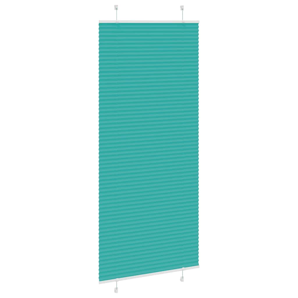 Plisirana zavjesa Petrolej zelena 90x200 cm Širina tkanine 89,4 cm Poliester