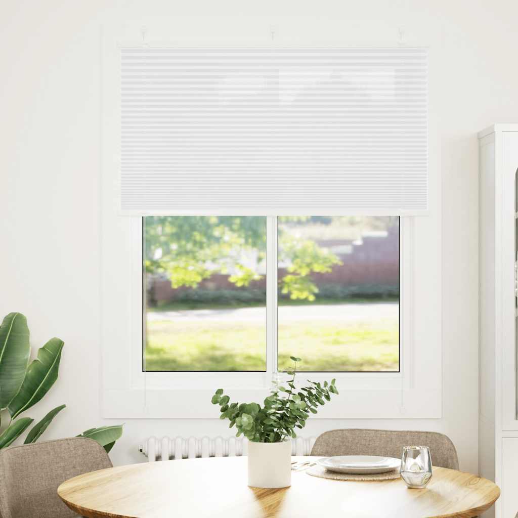 Plisirana roleta bijela 105x150 cm širina tkanine 104,4 cm