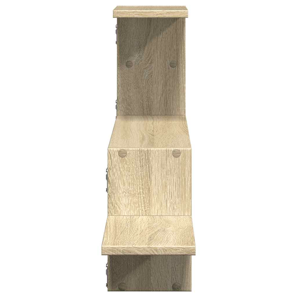Zidna polica boja hrasta sonome 104x15x49 cm konstruirano drvo