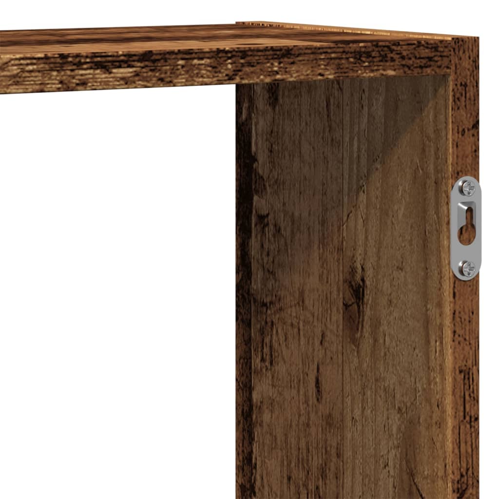 Zidna polica boja staro drvo 159x18x65 cm konstruirano drvo