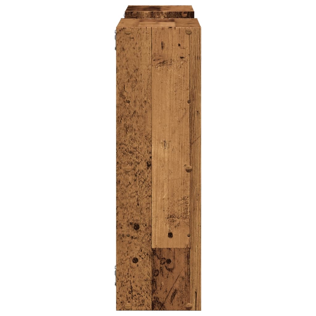 Zidna polica boja staro drvo 96x18x60 cm konstruirano drvo