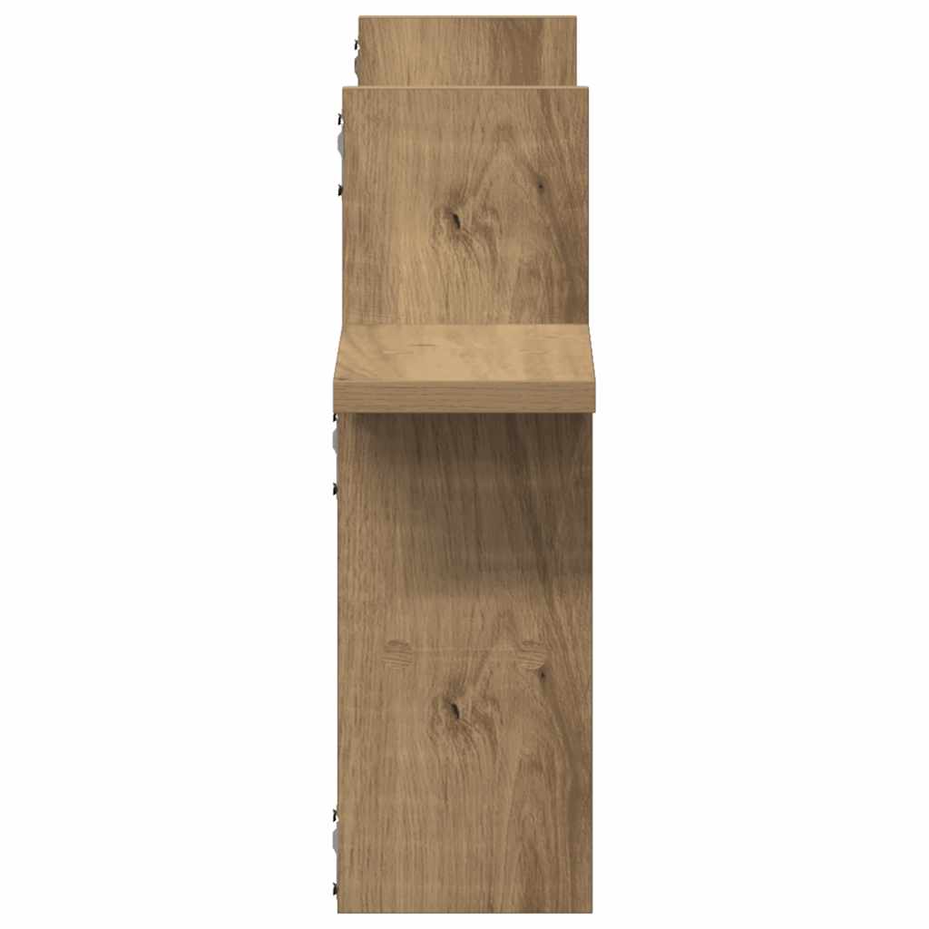 Zidne police 2 kom boja artisian hrast 38x12x38 cm drvene