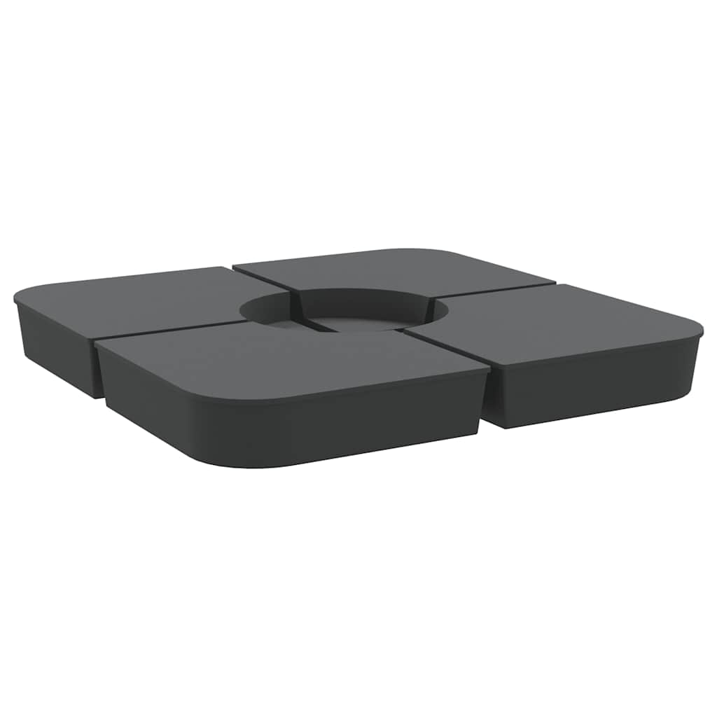 4-dijelni set suncobrana za križni suncobran 100 kg PP