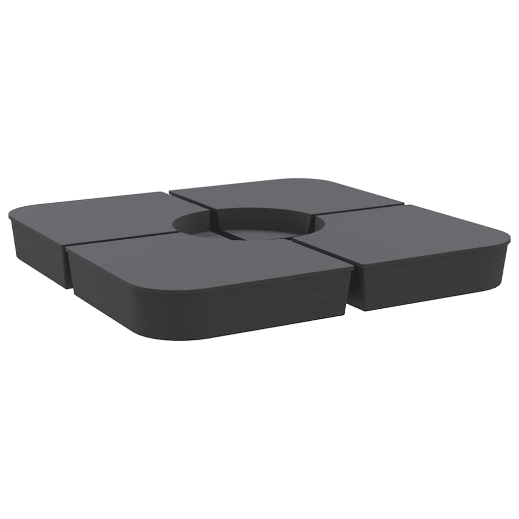 4-dijelni set suncobrana za križni suncobran 100 kg PP
