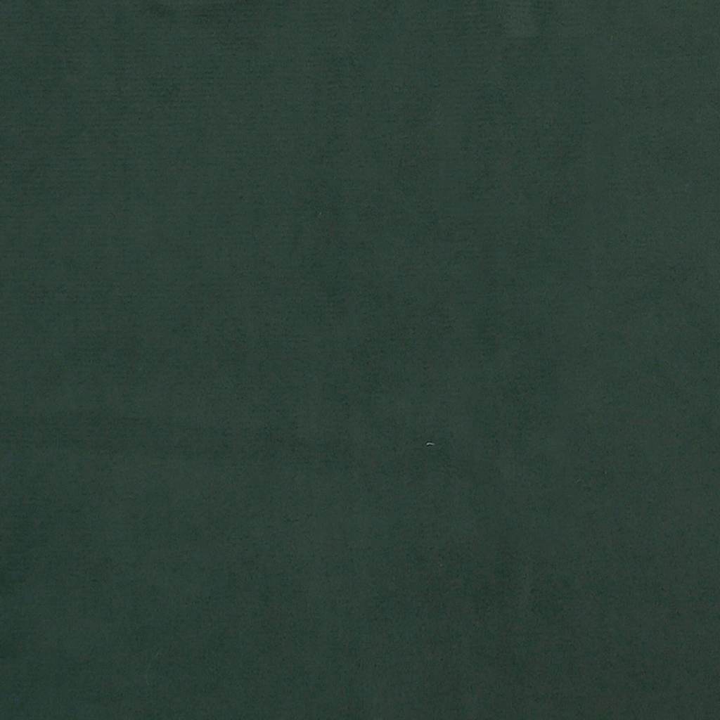 Madrac s oprugama srednje tvrdoće tamnozeleni 90x220x20 cm baršunasti