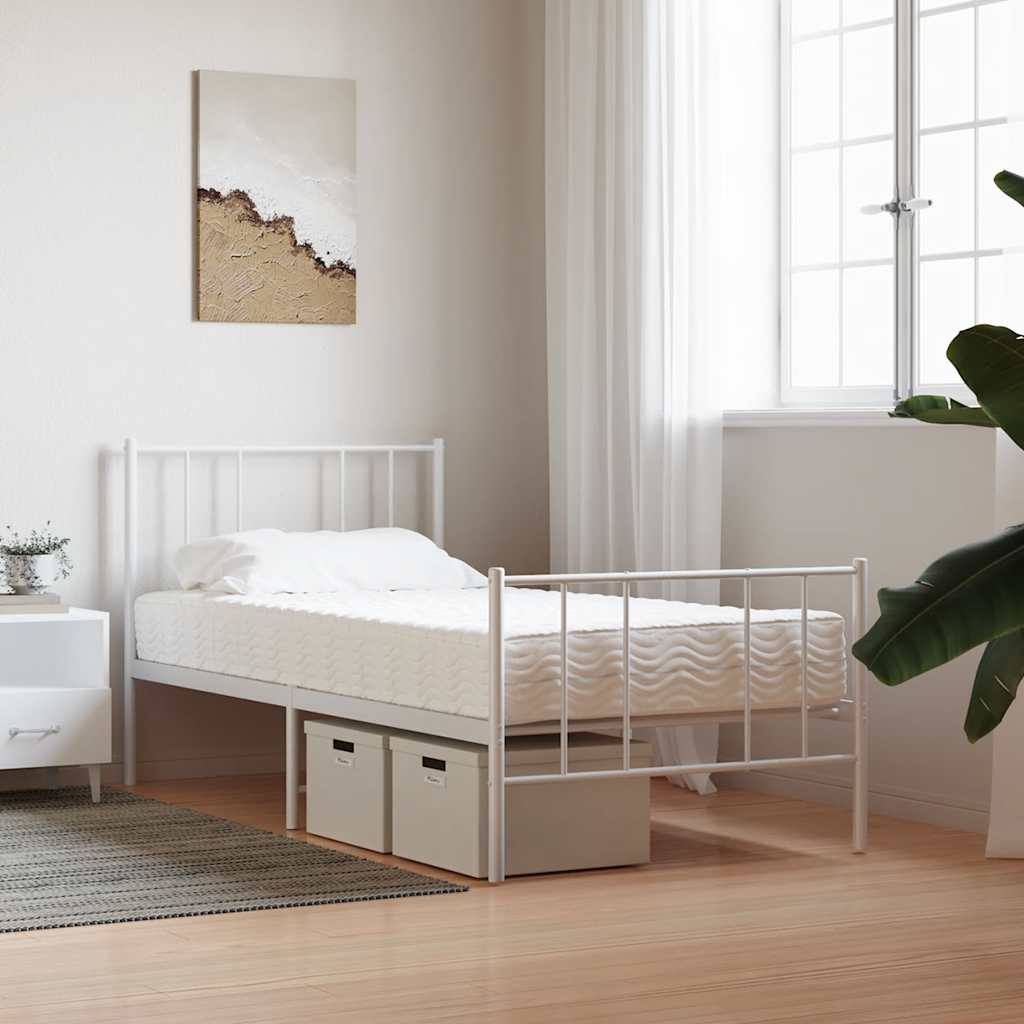 Madrac od pjene bijeli 100x210 cm tvrdoća H2 H3