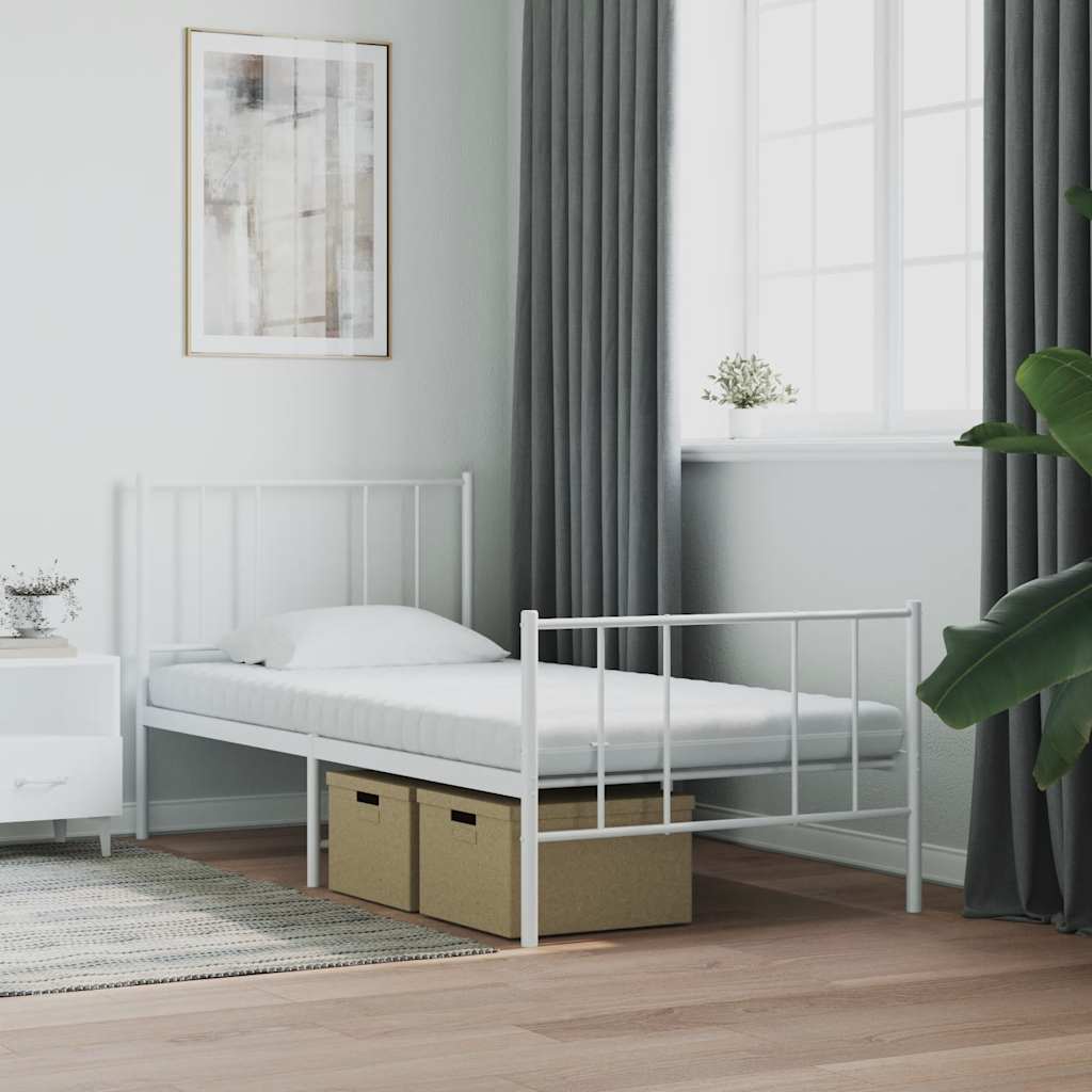 Madrac od pjene bijeli 80 x 210 cm 7 zona tvrdoća 20 ILD