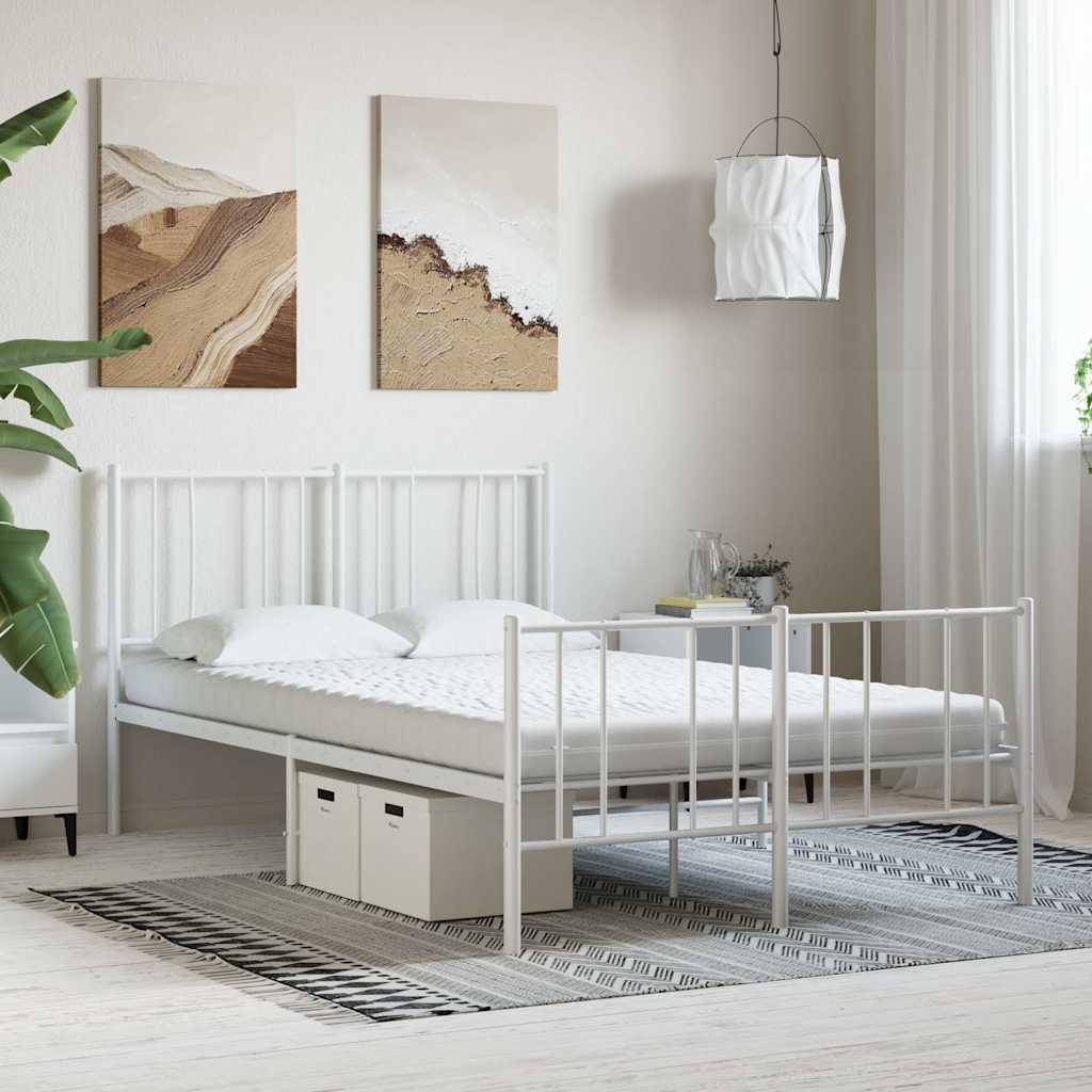 Madrac od pjene bijeli 120 x 210 cm 7 zona tvrdoća 20 ILD