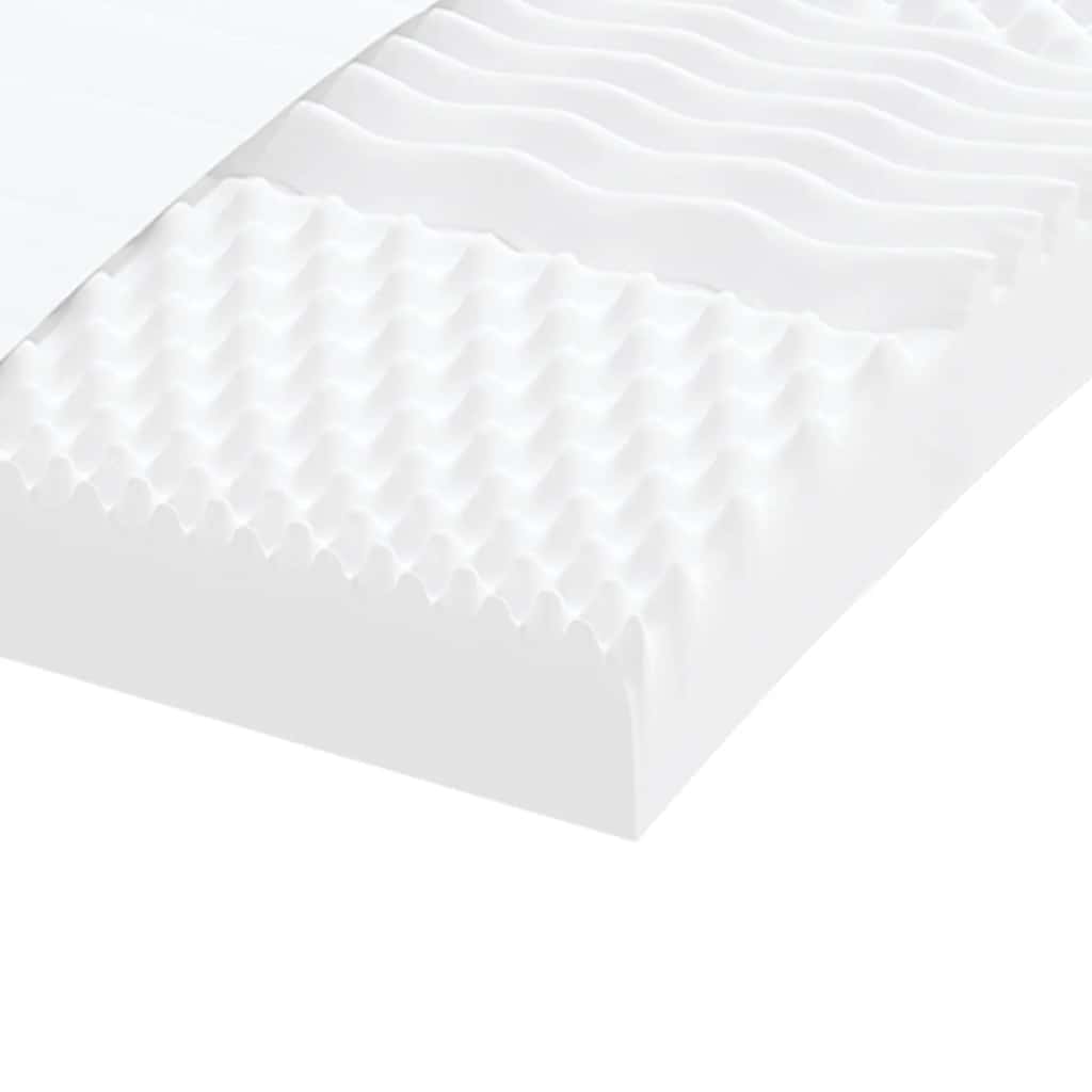 Madrac od pjene bijeli 200x210 cm 7 zona tvrdoća 20 ILD