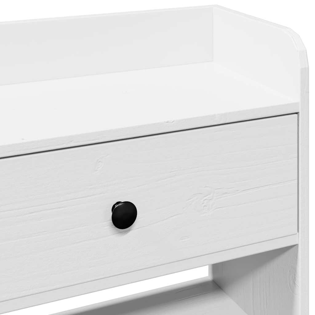 Uzglavlje sa spremištem bijeli 160 cm od masive borovine