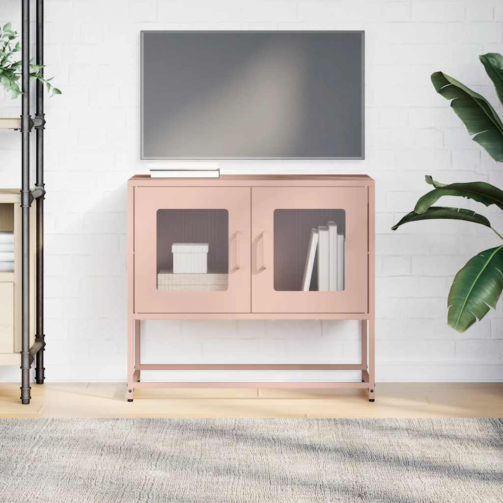 TV ormarić ružičasti 68x39x60,5 cm hladno valjani čelik