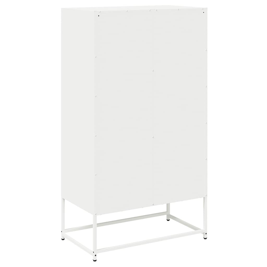 Visoka ploča bijela 68x39x123 cm čelik