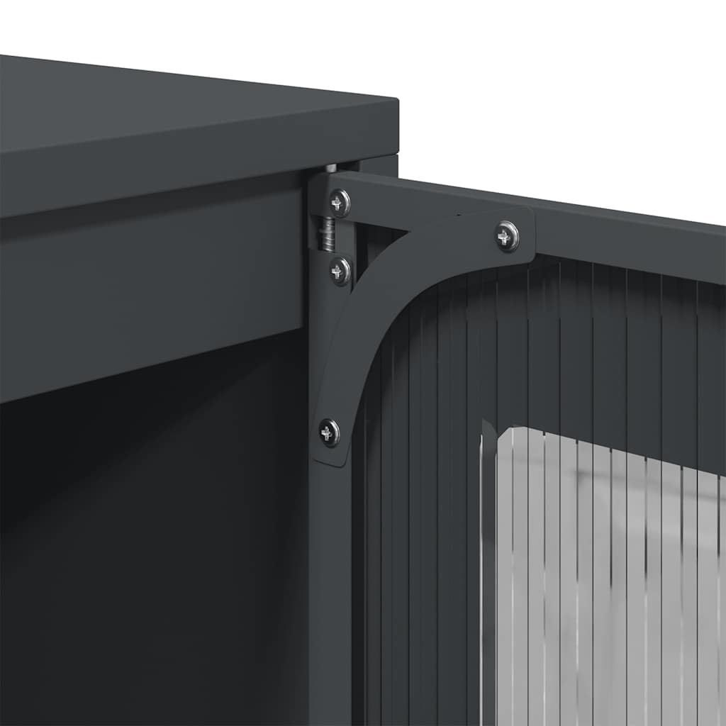 Visoka komoda antracit 68x39x111,5 cm od čelika