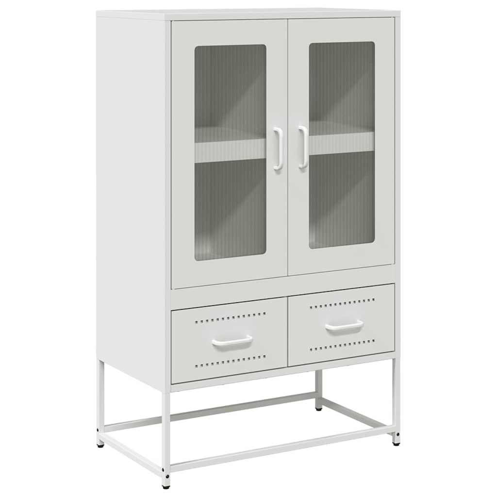 Visoka komoda bijela 68x39x111,5 cm od čelika