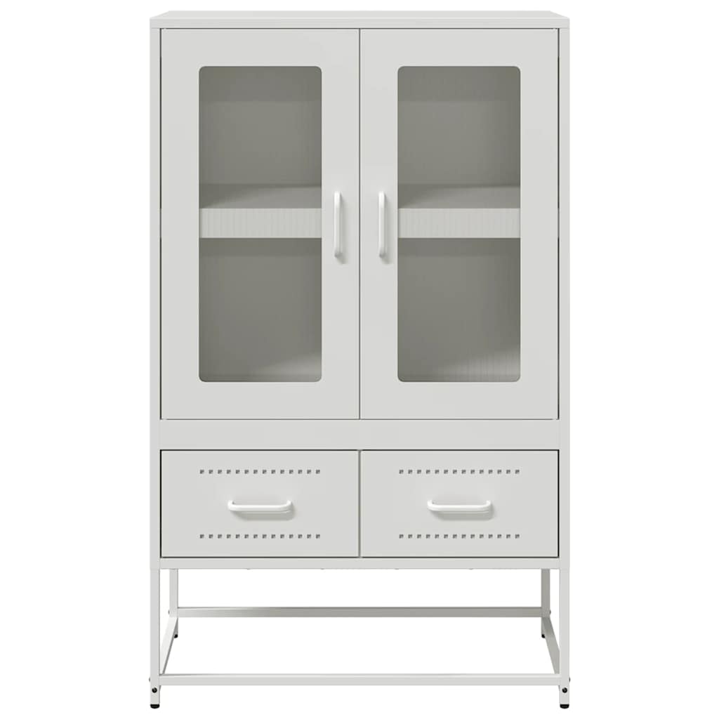 Visoka komoda bijela 68x39x111,5 cm od čelika