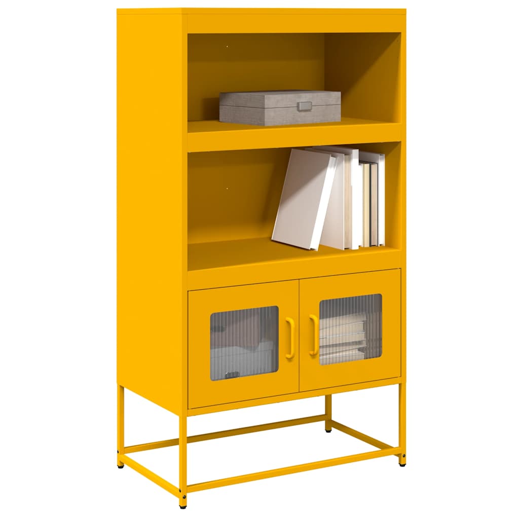 Visoka ploča senf žuta 68x39x123 cm čelik