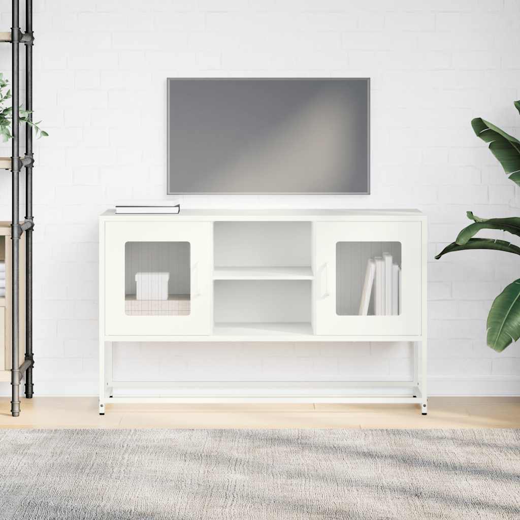 TV ormarić bijeli 100,5 x 39 x 60,5 cm čelični