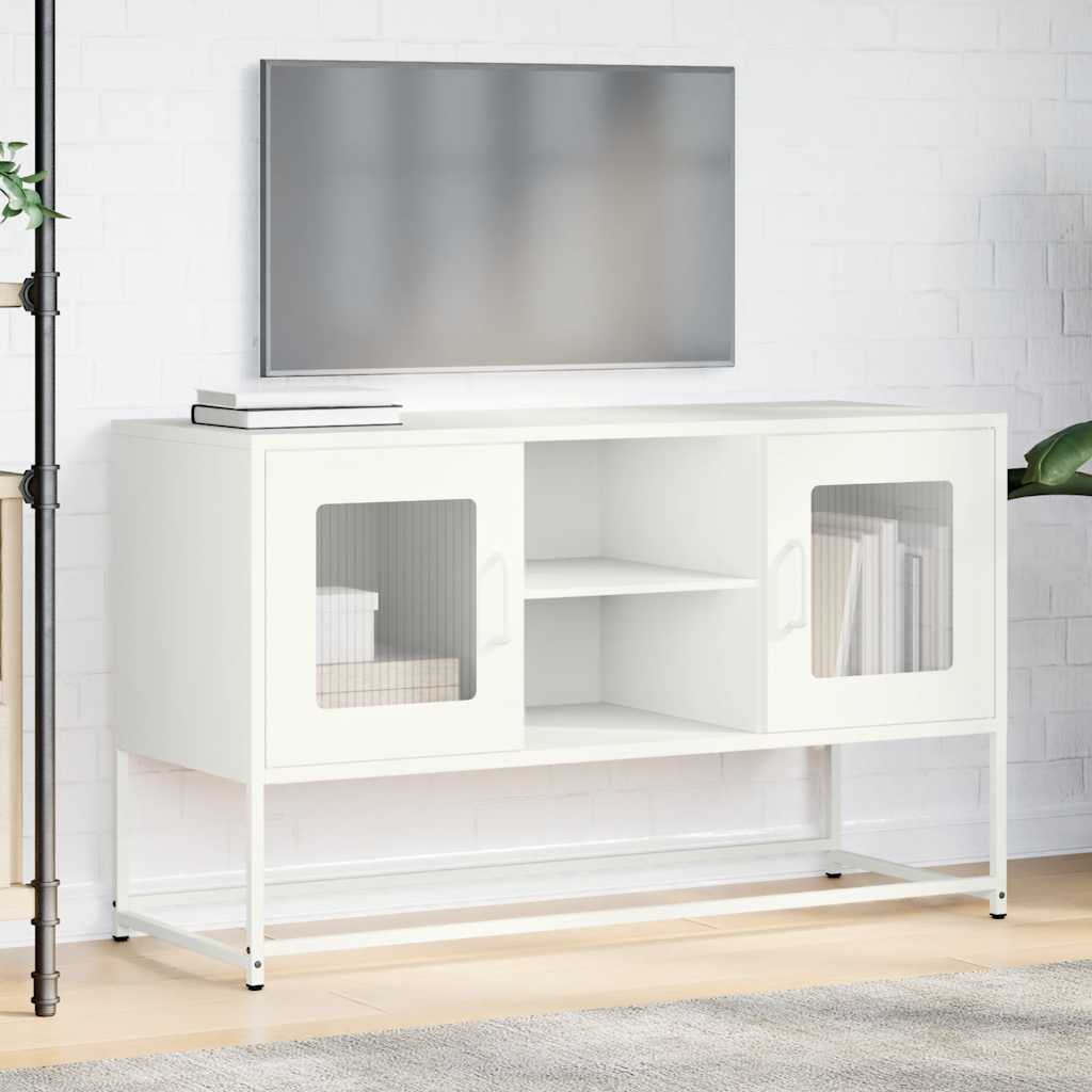 TV ormarić bijeli 100,5 x 39 x 60,5 cm čelični