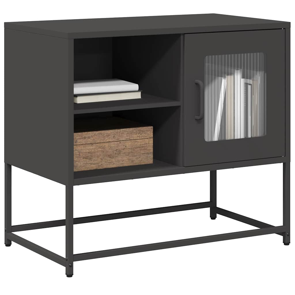 TV ormarić crni 68x39x60,5 cm čelični