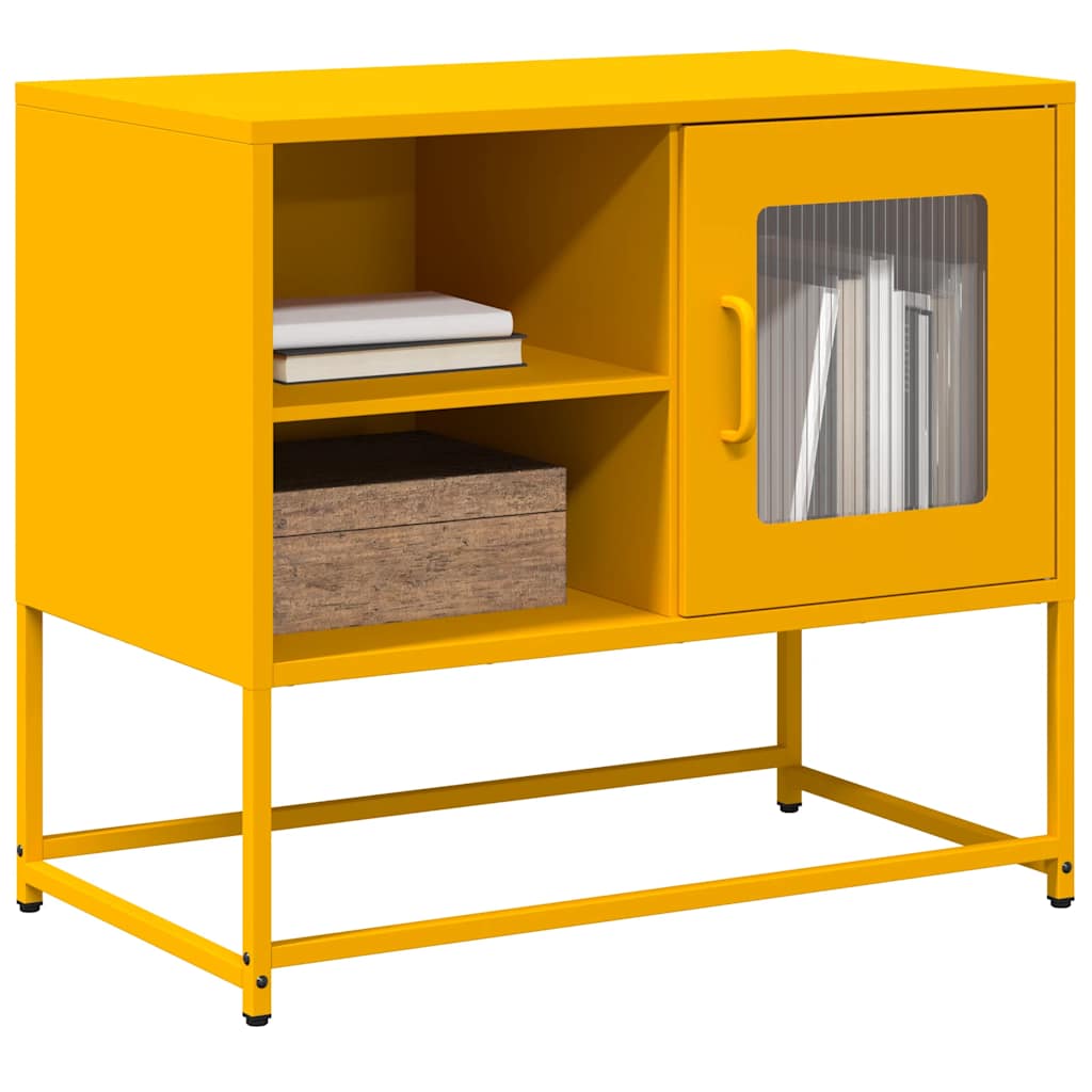 TV ormarić boja senfa 68x39x60,5 cm čelični
